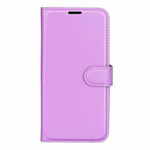 Peňaženkové puzdro Litchi fialové – OnePlus 10 Pro
