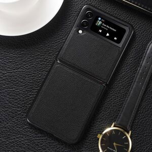 Kožený kryt Smart Skin čierny – Samsung Galaxy Z Flip 4