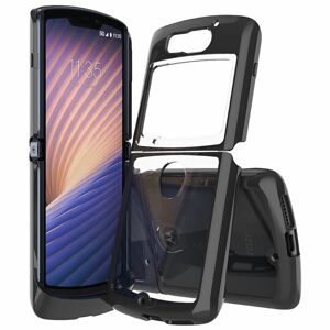 Odolný kryt TPU Shock-resistant transparentno-čierny – Motorola Razr 5G