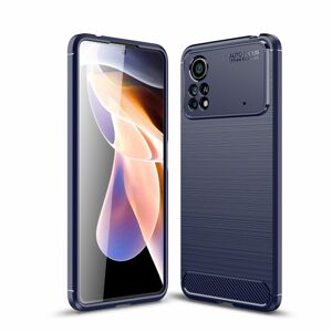 Zadný kryt Carbon modrý – Xiaomi Poco X4 Pro 5G