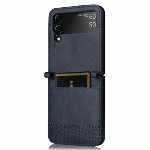 Kryt Retro Leather modrý – Samsung Galaxy Z Flip 4