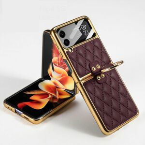 Kryt GKK Fashion Case hnedý – Samsung Galaxy Z Flip 4