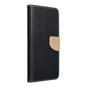 Peňaženkové puzdro Fancy Book čierno-zlaté – Apple iPhone 14 Plus