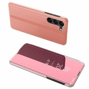 Priehľadný kryt Clear View Case ružový – Samsung Galaxy S23+