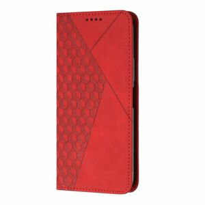 Peňaženkové puzdro Diamond Pattern case červené – Xiaomi Poco X5 Pro 5G