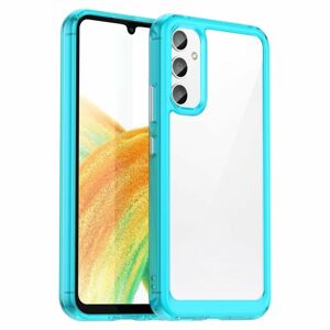 Ochranný kryt Colorful Acrylic case transparentno-modrý – Samsung Galaxy A34 5G