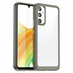 Ochranný kryt Colorful Acrylic case transparentno-sivý – Samsung Galaxy A34 5G
