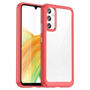 Ochranný kryt Colorful Acrylic case červený – Samsung Galaxy A34 5G