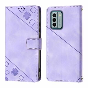 Peňaženkové puzdro Embossing Pattern Square fialové – Nokia G22