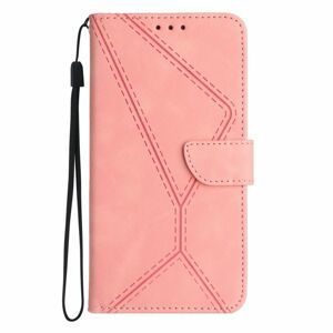 Peňaženkové puzdro Embossing Pattern Stitchy case ružové – Sony Xperia 1 V