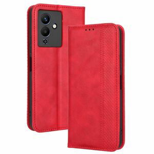 Peňaženkové puzdro Retro Leather červené – Infinix Note 12 Pro 5G