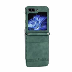 Peňaženkové puzdro Dierfeng Dream zelené – Samsung Galaxy Z Flip 5