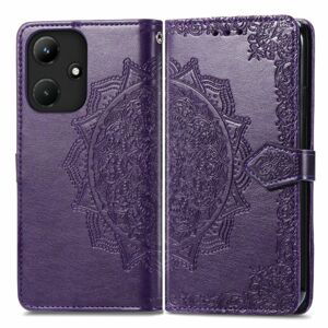 Peňaženkové puzdro Embossing Pattern Mandala Flower fialové – Infinix Hot 30i