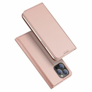 Peňaženkové puzdro Dux Ducis Skin Pro ružové – Apple iPhone 15 Pro Max
