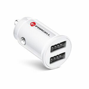 Nabíjačka do auta Forcell Mini car charger 2xUSB 3.1A CC-SJ02 biela