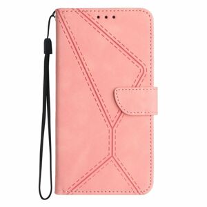 Peňaženkové puzdro Embossing Pattern Stitchy case ružové – Xiaomi 13T / 13T Pro