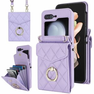 Peňaženkové puzdro Diamond Card case fialové – Samsung Galaxy Z Flip 5