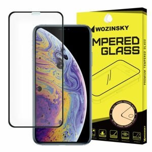 Tvrdené sklo celopovrchové 9H Wozinsky čierne – iPhone X / XS / 11 Pro