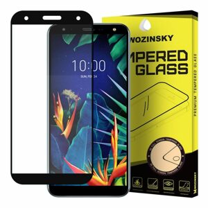 Tvrdené sklo celopovrchové 9H Wozinsky čierne – LG K40