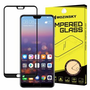 Tvrdené sklo celopovrchové 9H Wozinsky čierne – Huawei P20 Pro