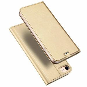 Peňaženkové puzdro Dux Ducis Skin Pro zlaté – Apple iPhone 7 / iPhone 8 / iPhone SE 2020 / iPhone SE 2022
