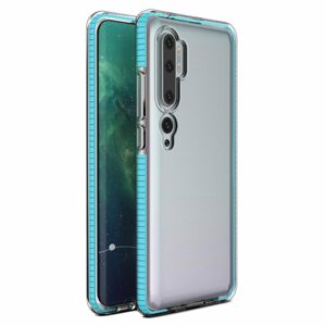 Transparentný kryt Spring Case 1mm bledomodrý rám – Xiaomi Mi Note 10 / Mi Note 10 Pro