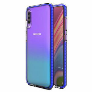 Transparentný kryt Spring Case 1mm modrý rám – Samsung Galaxy A70