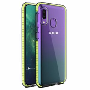 Transparentný kryt Spring Case 1mm žltý rám – Samsung Galaxy A20e