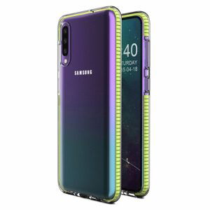 Transparentný kryt Spring Case 1mm žltý rám – Samsung Galaxy A30s / A50