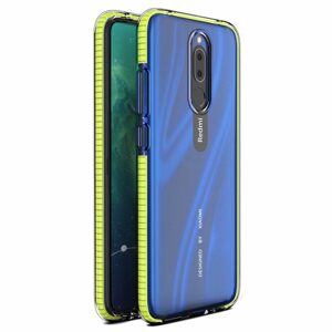 Transparentný kryt Spring Case 1mm žltý rám – Xiaomi Redmi 8 / Redmi 8A