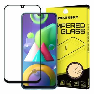 Tvrdené sklo celopovrchové 9H Wozinsky čierne – Samsung Galaxy M21