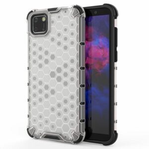 Odolný kryt Honeycomb Armor transparentný – Huawei Y5p