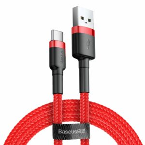 Dátový Kábel Baseus Cafule Cable Usb / Usb-C Qc3.0 3A 1M Červený