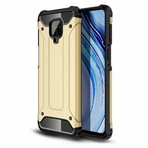 Odolný kryt Hybrid Armor zlatý – Xiaomi Redmi Note 9S / Redmi Note 9 Pro