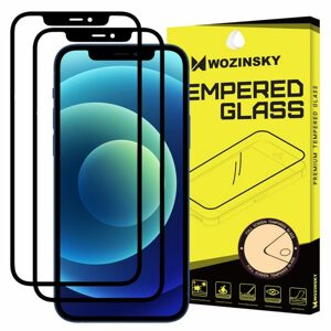 Tvrdené sklo celopovrchové 9H Wozinsky čierne 2x – Apple iPhone 11 / iPhone Xr