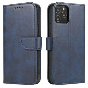 Peňaženkové puzdro Elegant Magnet Case modré – Apple iPhone 12 / iPhone 12 Pro