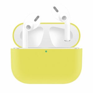 Silikónové puzdro Solid case žlté – Apple AirPods Pro