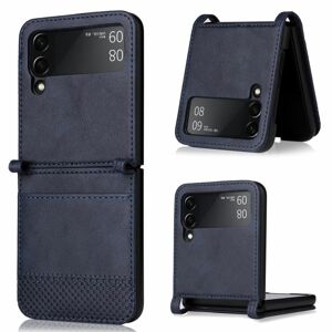 Kryt Retro Leather modrý – Samsung Galaxy Z Flip 3