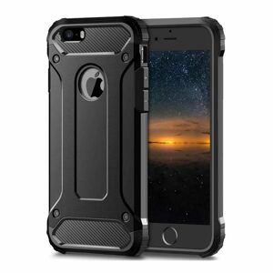 Odolný kryt Forcell Armor Čierny – iPhone 5/5S/SE