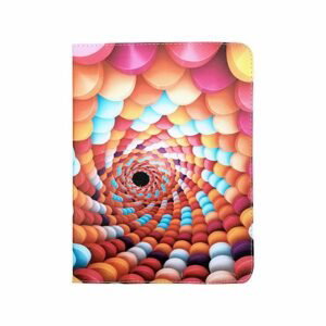 Univerzálne knižkové puzdro Candy Spiral pre tablet so 7 - 8 palcovým displejom