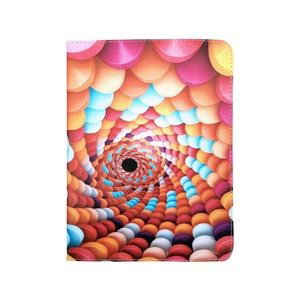 Univerzálne knižkové puzdro Candy Spiral pre tablet so 9 - 10 palcovým displejom