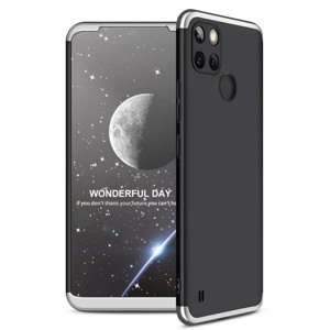 Ochranný kryt 360 Protection čierno-strieborný – Realme C21Y