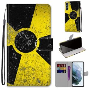 Knižkové puzdro Trendy Cross case Rádioaktívny symbol – Samsung Galaxy S21 FE