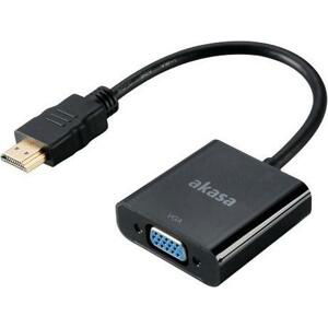 Akasa AK-CBHD15-20BK - redukcia HDMI - VGA 20cm