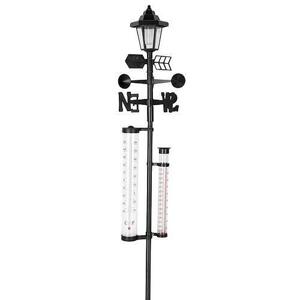 Strend Pro SWS29 2212131 - Meteostanica, Solar, 158 cm, zrazkomer, teplomer, solarna lampa