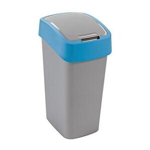 Strend Pro 2211246 - Kôš Curver® FLIP BIN 10L, šedostříbrná/modrá, na odpadky