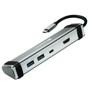 Canyon Multiport Docking Station, 4 porty, 1xUSB-C+2xUSB3.0 +1xHDMI CNS-TDS03DG - redukcia USB-C