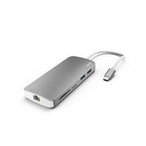 Hama USB-C 3.1 PD dokovacia stanica 7v1 USB-C+2xUSB3.0 +1xHDMI+1xRJ45+SD/microSD 135760 - redukcia USB-C