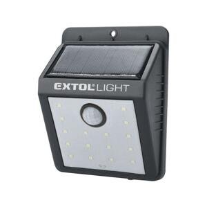 EXTOL 43130 - Svetlo LED nástenné so solárnym ponelom a pohybovým senzorom, 120lm, 3.7V/1,2Ah Li-ion