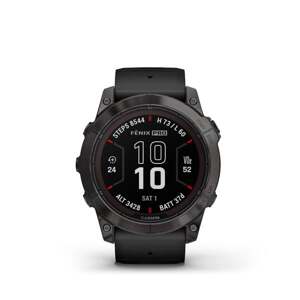 Garmin fenix 7X Pro Sapphire Solar, Carbon Gray DLC Titanium, Black Band 010-02778-11 - prémiové multišportové GPS hodinky